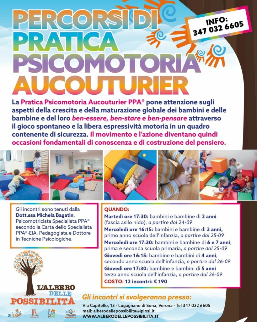 Iscrizioni aperte per i Gruppi di Pratica Psicomotoria Aucouturier! Attraverso