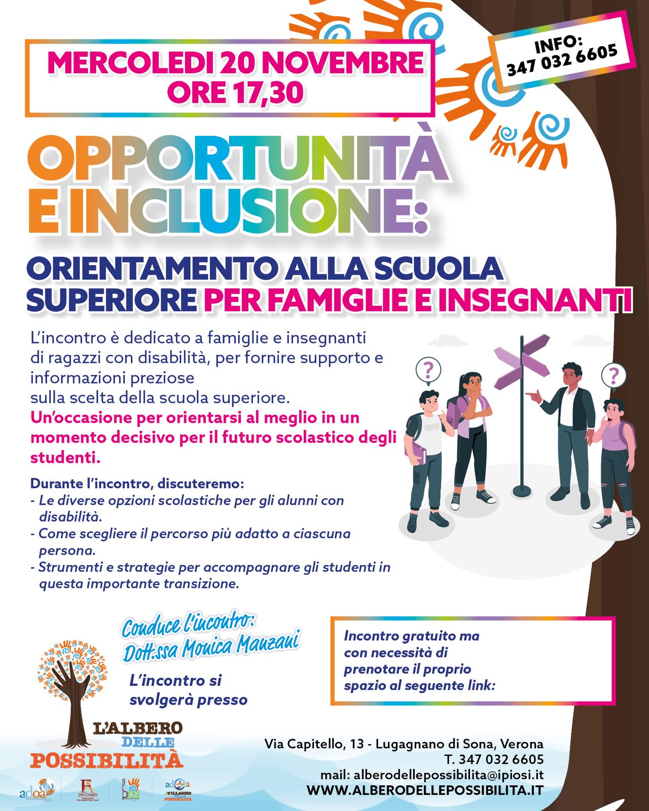 Opportunità e Inclusione - Orientamento alla scuola superiore per famiglie e insegnanti