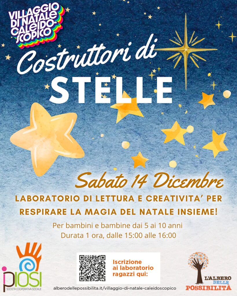 Costruttori di stelle! Sabato dicembre, dalle : alle :,